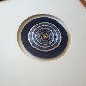 Framed Fibre Art 3-D Solar System